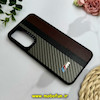 قاب گوشی Galaxy A35 سامسونگ پشت چرمی CASETIFY مات طرح اسپرت کربنی قهوه ای کد 28798