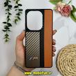 قاب گوشی Redmi Note 13 Pro 4G / Poco M6 Pro 4G / Redmi Note 14S شیائومی پشت چرمی CASETIFY مات طرح اسپرت کربنی نسکافه ای کد 28866