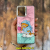 قاب گوشی Galaxy A12 - Galaxy M12 سامسونگ اورجینال فانتزی سخت MORE لیزری کرومی طرح گربه گارفیلد کد 28943