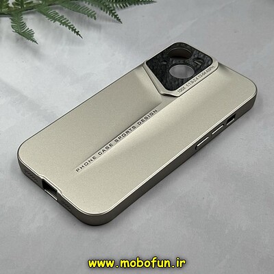 قاب گوشی iPhone 15 آیفون اورجینال Porsche Design HARD محافظ لنز دار طلایی کد 14932