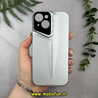 قاب گوشی iPhone 15 آیفون اورجینال Porsche Design HARD محافظ لنز دار خاکستری تیتانیوم کد 14933