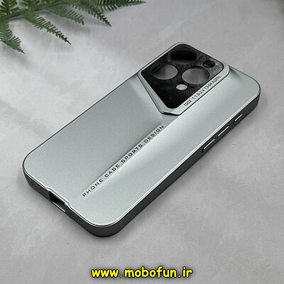 قاب گوشی iPhone 15 Pro آیفون اورجینال Porsche Design HARD محافظ لنز دار خاکستری تیتانیوم کد 14934