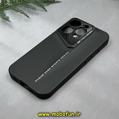 قاب گوشی iPhone 15 Pro آیفون اورجینال Porsche Design HARD محافظ لنز دار مشکی کد 14936