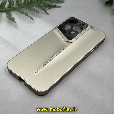 قاب گوشی iPhone 15 Pro Max آیفون اورجینال Porsche Design HARD محافظ لنز دار طلایی کد 14938