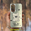 قاب گوشی Galaxy A35 سامسونگ اورجینال فانتزی سخت MORE لیزری کرومی طرح خرسی LUCKY BEAR کد 28981