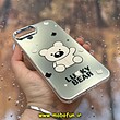 قاب گوشی iPhone 7 Plus - iPhone 8 Plus آیفون اورجینال فانتزی سخت MORE لیزری کرومی طرح خرسی LUCKY BEAR کد 29010