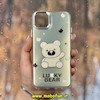 قاب گوشی iPhone 11 Pro Max آیفون اورجینال فانتزی سخت MORE لیزری کرومی طرح خرسی LUCKY BEAR کد 29026