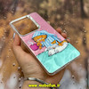 قاب گوشی Redmi Note 13 Pro 4G / Poco M6 Pro 4G / Redmi Note 14S شیائومی اورجینال فانتزی سخت MORE لیزری کرومی طرح گربه گارفیلد کد 29089