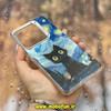 قاب گوشی Redmi Note 13 Pro 4G / Poco M6 Pro 4G / Redmi Note 14S شیائومی اورجینال فانتزی سخت MORE لیزری کرومی طرح گربه کیوت کهکشانی کد 29090