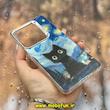 قاب گوشی Redmi Note 13 Pro 4G / Poco M6 Pro 4G / Redmi Note 14S شیائومی اورجینال فانتزی سخت MORE لیزری کرومی طرح گربه کیوت کهکشانی کد 29090