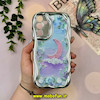 قاب گوشی Galaxy A15 سامسونگ کرومی نقره ای سری بالشتی لاکچری LUXURY محافظ لنزدار طرح ماه کد 15133