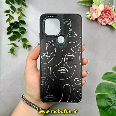 قاب گوشی Redmi A1 Plus - Redmi A2 Plus - Poco C50 شیائومی پشت گلس آینه ای اورجینال CASETIFY طرح هنر کد 15228