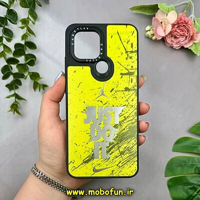 قاب گوشی Redmi A1 Plus - Redmi A2 Plus - Poco C50 شیائومی پشت گلس آینه ای اورجینال CASETIFY طرح Just Do It کد 15230