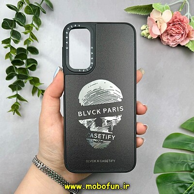 قاب گوشی Galaxy A24 سامسونگ پشت گلس آینه ای اورجینال CASETIFY طرح اسکلت کد 15247