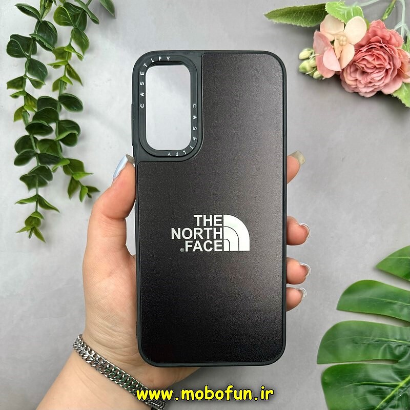 قاب گوشی Galaxy A24 سامسونگ پشت گلس آینه ای اورجینال CASETIFY طرح The North Face کد 15251