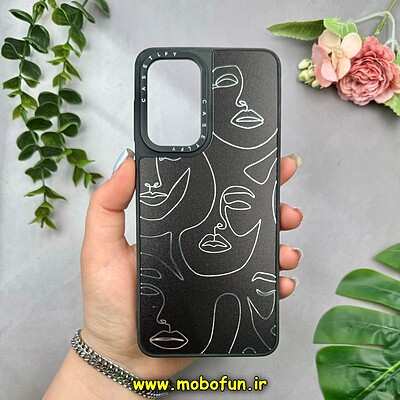 قاب گوشی Galaxy A33 سامسونگ پشت گلس آینه ای اورجینال CASETIFY طرح هنر کد 15255