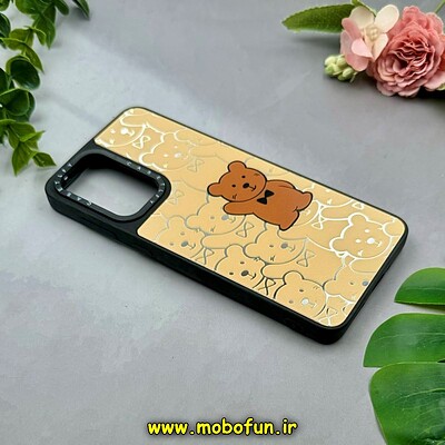 قاب گوشی Galaxy A33 سامسونگ پشت گلس آینه ای اورجینال CASETIFY طرح تدی کد 15256