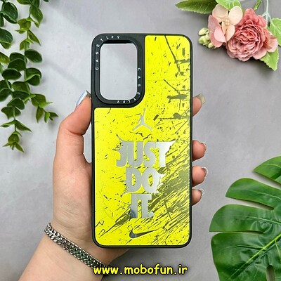 قاب گوشی Galaxy A33 سامسونگ پشت گلس آینه ای اورجینال CASETIFY طرح Just Do It کد 15259