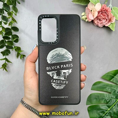 قاب گوشی Galaxy A73 سامسونگ پشت گلس آینه ای اورجینال CASETIFY طرح اسکلت کد 15286