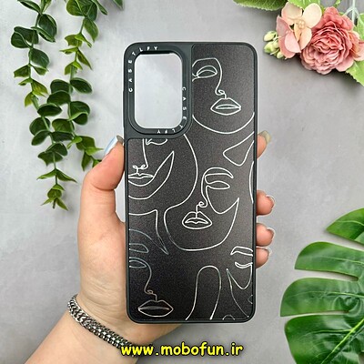 قاب گوشی Galaxy A73 سامسونگ پشت گلس آینه ای اورجینال CASETIFY طرح هنر کد 15288