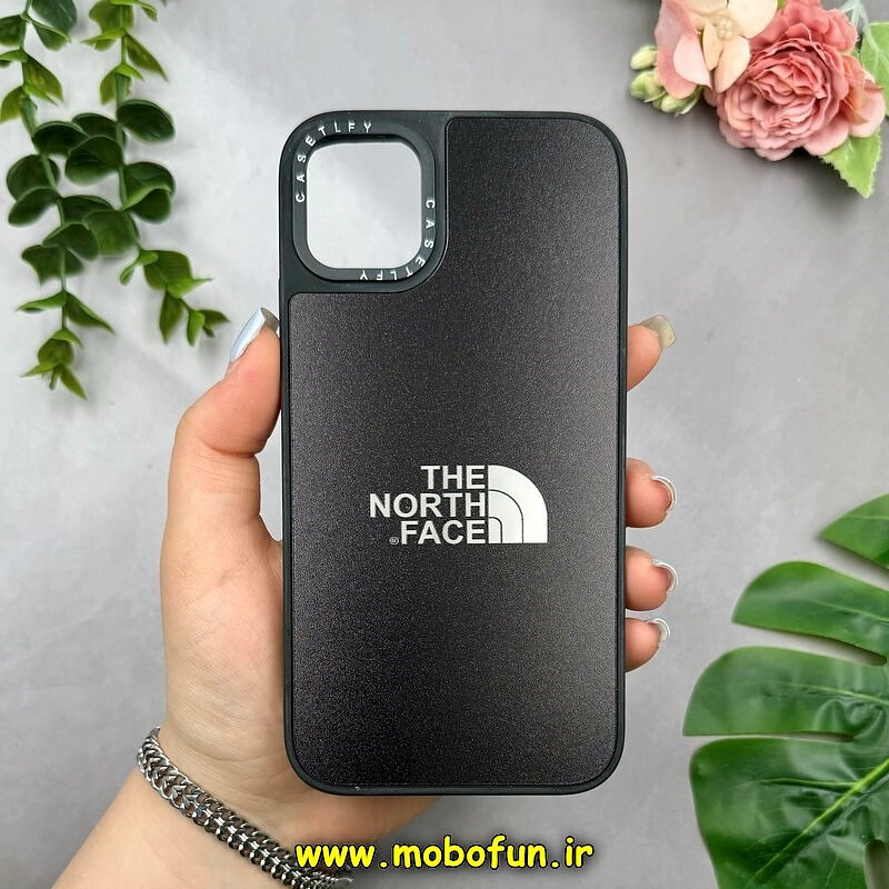 قاب گوشی iPhone 11 آیفون پشت گلس آینه ای اورجینال CASETIFY طرح The North Face کد 15291