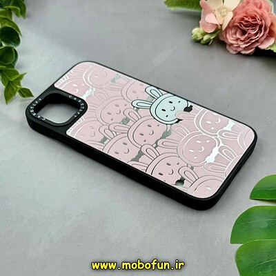 قاب گوشی iPhone 11 آیفون پشت گلس آینه ای اورجینال CASETIFY طرح خرگوش کد 15292