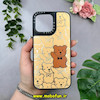 قاب گوشی iPhone 14 Pro Max آیفون پشت گلس آینه ای اورجینال CASETIFY طرح تدی کد 15295