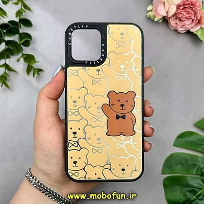 قاب گوشی iPhone 12 - iPhone 12 Pro آیفون پشت گلس آینه ای اورجینال CASETIFY طرح تدی کد 15301