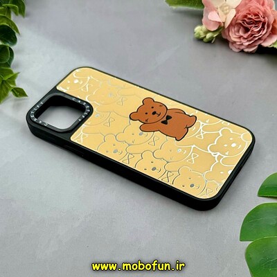 قاب گوشی iPhone 12 - iPhone 12 Pro آیفون پشت گلس آینه ای اورجینال CASETIFY طرح تدی کد 15301