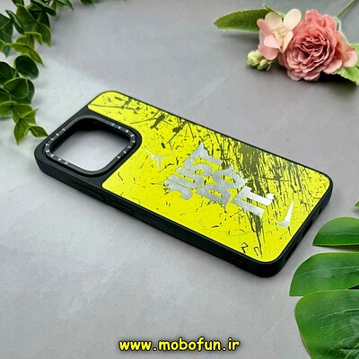 قاب گوشی Redmi 12C - Poco C55 - Redmi 11A شیائومی پشت گلس آینه ای اورجینال CASETIFY طرح Just Do It کد 15313