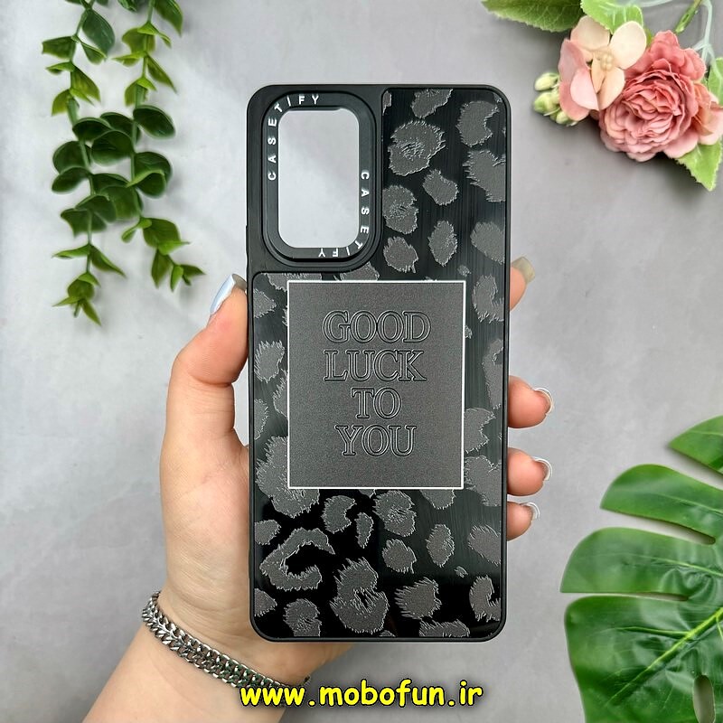 قاب گوشی Redmi Note 10 Pro 4G - Redmi Note 10 Pro Max شیائومی پشت گلس آینه ای اورجینال CASETIFY طرح Good Luck کد 15316