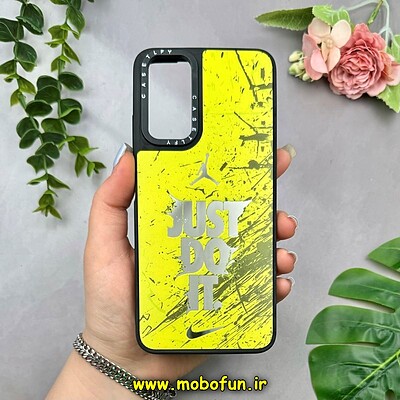 قاب گوشی Redmi Note 11 4G - Redmi Note 11S شیائومی پشت گلس آینه ای اورجینال CASETIFY طرح Just Do It کد 15323