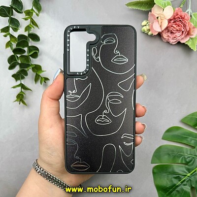 قاب گوشی Galaxy S21 FE سامسونگ پشت گلس آینه ای اورجینال CASETIFY طرح هنر کد 15338