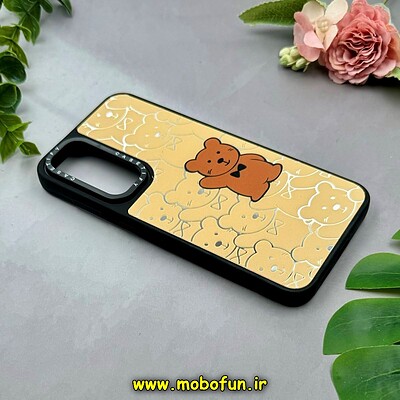 قاب گوشی Galaxy S23 FE سامسونگ پشت گلس آینه ای اورجینال CASETIFY طرح تدی کد 15344