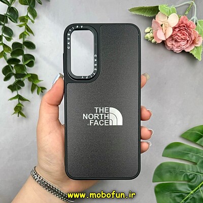 قاب گوشی Galaxy S23 FE سامسونگ پشت گلس آینه ای اورجینال CASETIFY طرح The North Face کد 15345