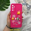 قاب گوشی Galaxy A05S سامسونگ طرح سیلیکونی Solid عروسکی برجسته محافظ لنزدار طرح خانواده باب اسفنجی سرخابی کد 15350