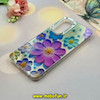 قاب گوشی Galaxy A05S سامسونگ اورجینال فانتزی سخت MORE لیزری کرومی طرح گل کد 15624