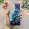 قاب گوشی Galaxy A55 سامسونگ اورجینال فانتزی سخت MORE لیزری کرومی طرح گل کد 15695