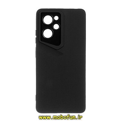 قاب گوشی Poco X5 Pro شیائومی Porsche Design سیلیکونی ژله ای محافظ لنز دار مشکی کد 29324