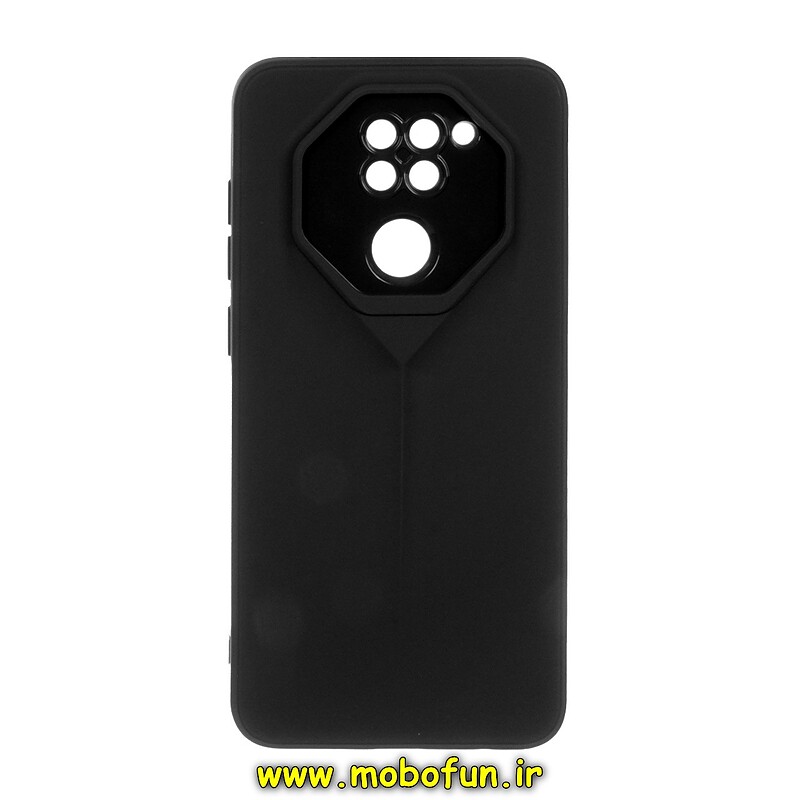 قاب گوشی Redmi Note 9 شیائومی Porsche Design سیلیکونی ژله ای محافظ لنز دار مشکی کد 29378