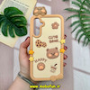 قاب گوشی Galaxy A25 سامسونگ سیلیکونی پاک کنی طرح تدی برجسته کرم کد 15563