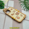 قاب گوشی iPhone 13 - iPhone 14 - iPhone 15 آیفون سیلیکونی پاک کنی طرح تدی یک برجسته کرم کد 15588