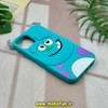قاب گوشی iPhone 13 - iPhone 14 - iPhone 15 آیفون سیلیکونی پاک کنی طرح سالیوان یک برجسته آبی کد 15587