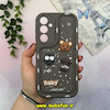 قاب گوشی Galaxy A55 سامسونگ طرح سیلیکونی ژله ای سولید SOLID منحنی سه بعدی برجسته عروسکی COFFEE Baby محافظ لنز دار قهوه ای کد 15510