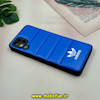 قاب گوشی Galaxy A12 - Galaxy M12 سامسونگ پافر چرمی فانتزی Hard محافظ لنز دار طرح Adidas کد 16013