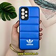 قاب گوشی Galaxy A23 سامسونگ پافر چرمی فانتزی Hard محافظ لنز دار طرح Adidas کد 16019