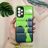 قاب گوشی Galaxy A23 سامسونگ پافر چرمی فانتزی Hard محافظ لنز دار طرح The North Face کد 16021