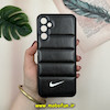 قاب گوشی Galaxy A14 سامسونگ پافر چرمی فانتزی Hard محافظ لنز دار طرح NIKE مشکی کد 16024