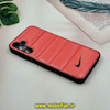 قاب گوشی Galaxy A15 سامسونگ پافر چرمی فانتزی Hard محافظ لنز دار طرح NIKE نارنجی کد 16028
