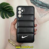 قاب گوشی Galaxy A15 سامسونگ پافر چرمی فانتزی Hard محافظ لنز دار طرح NIKE مشکی کد 16029